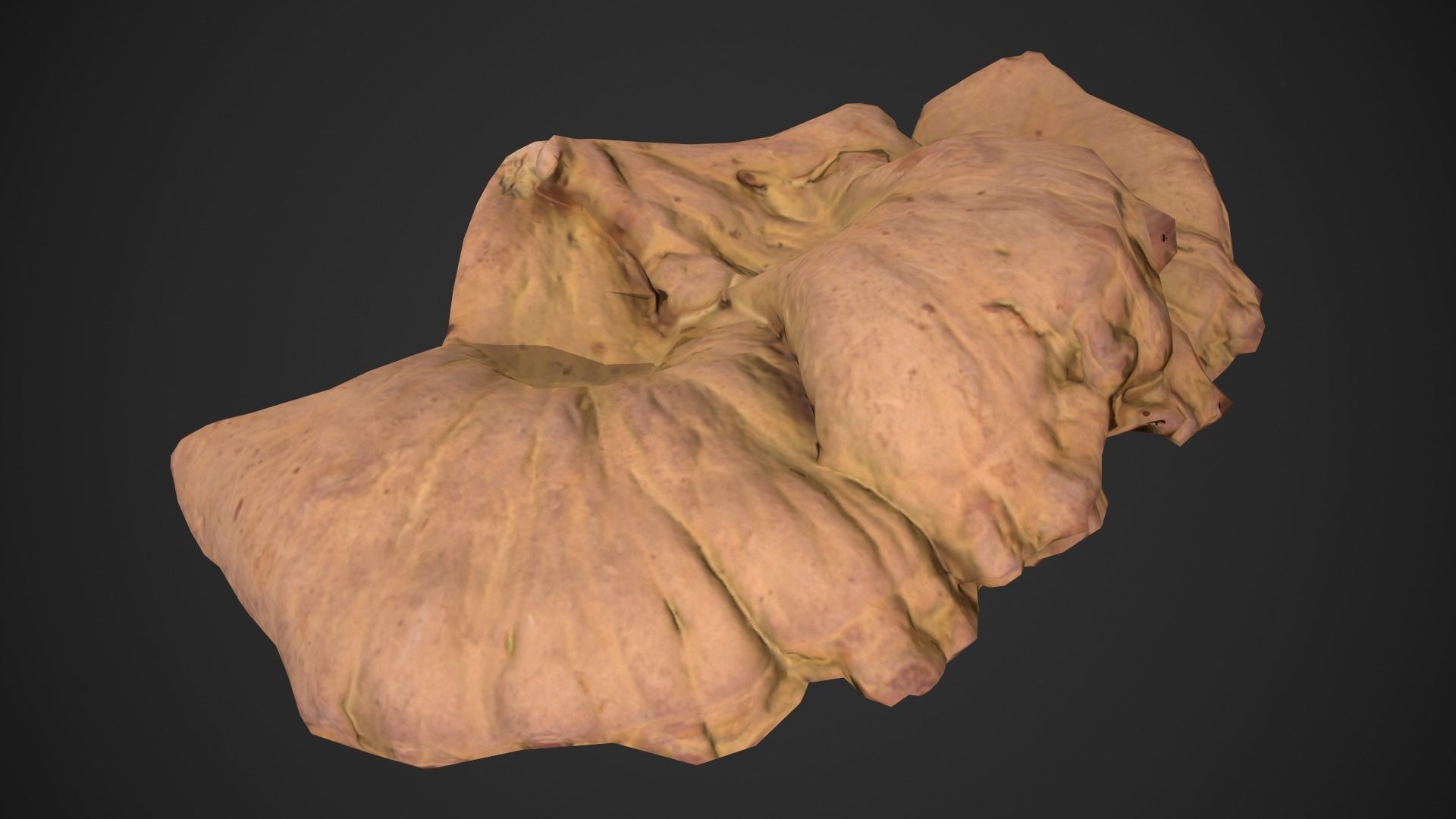 Chicken of the Woods - Laetiporus sulphureus Low-poly 3D model_4