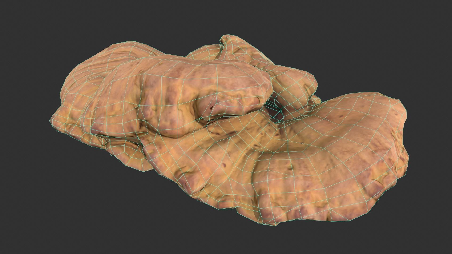 Chicken of the Woods - Laetiporus sulphureus Low-poly 3D model_7