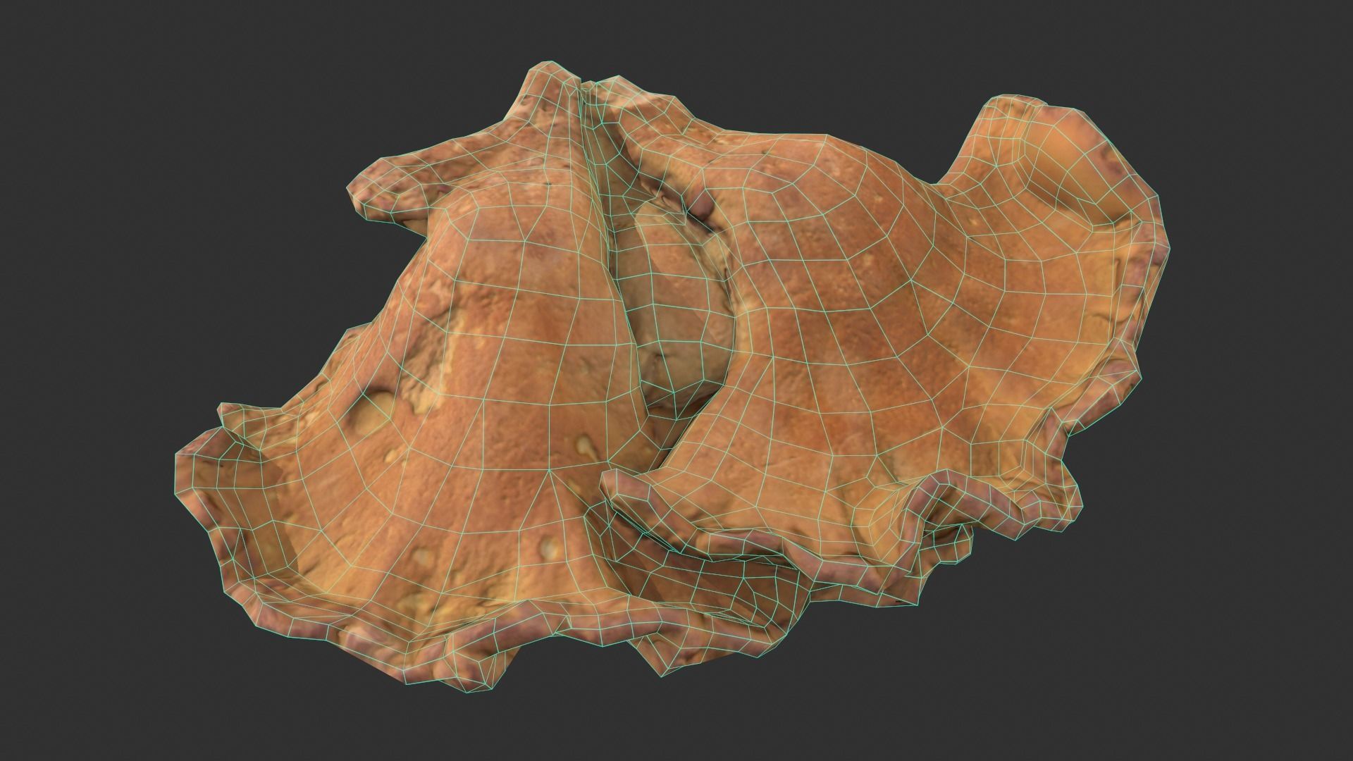 Chicken of the Woods - Laetiporus sulphureus Low-poly 3D model_1