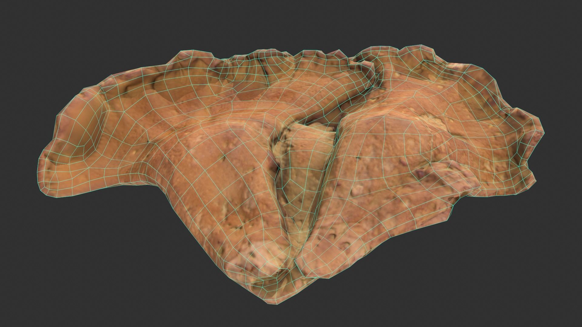 Chicken of the Woods - Laetiporus sulphureus Low-poly 3D model_11