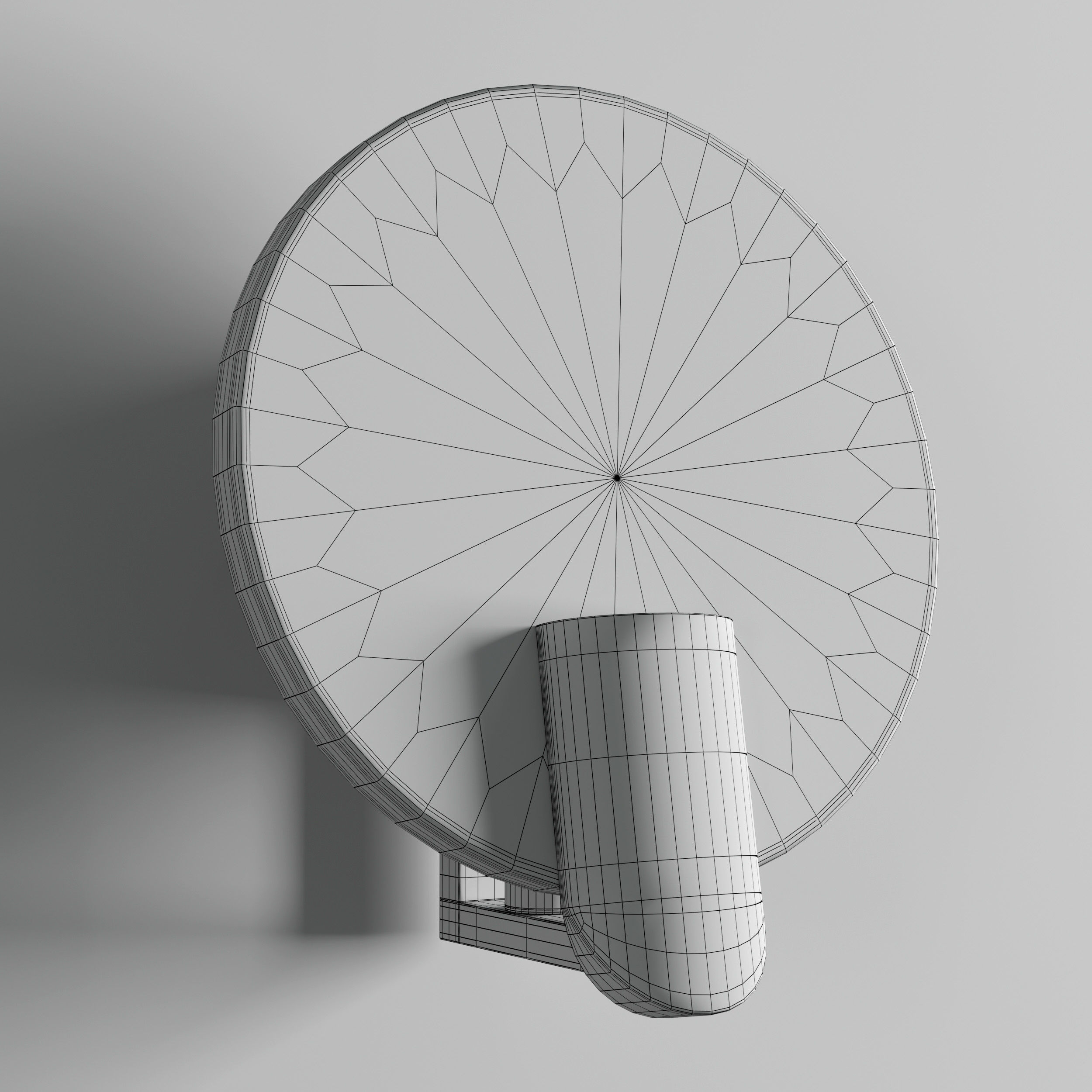 HALETTE SCONCE Low-poly 3D model_4