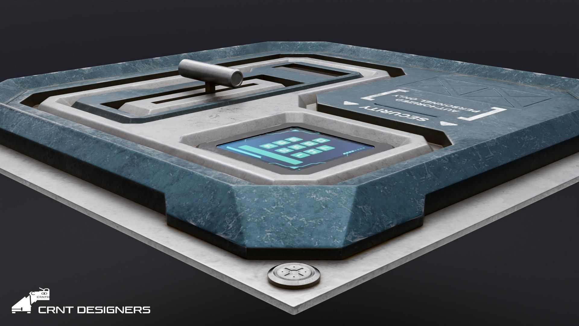 Sci-Fi Security Panel 3D Model Low-poly 3D model_7