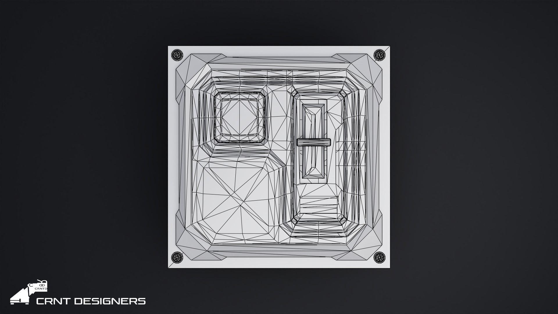 Sci-Fi Security Panel 3D Model Low-poly 3D model_1