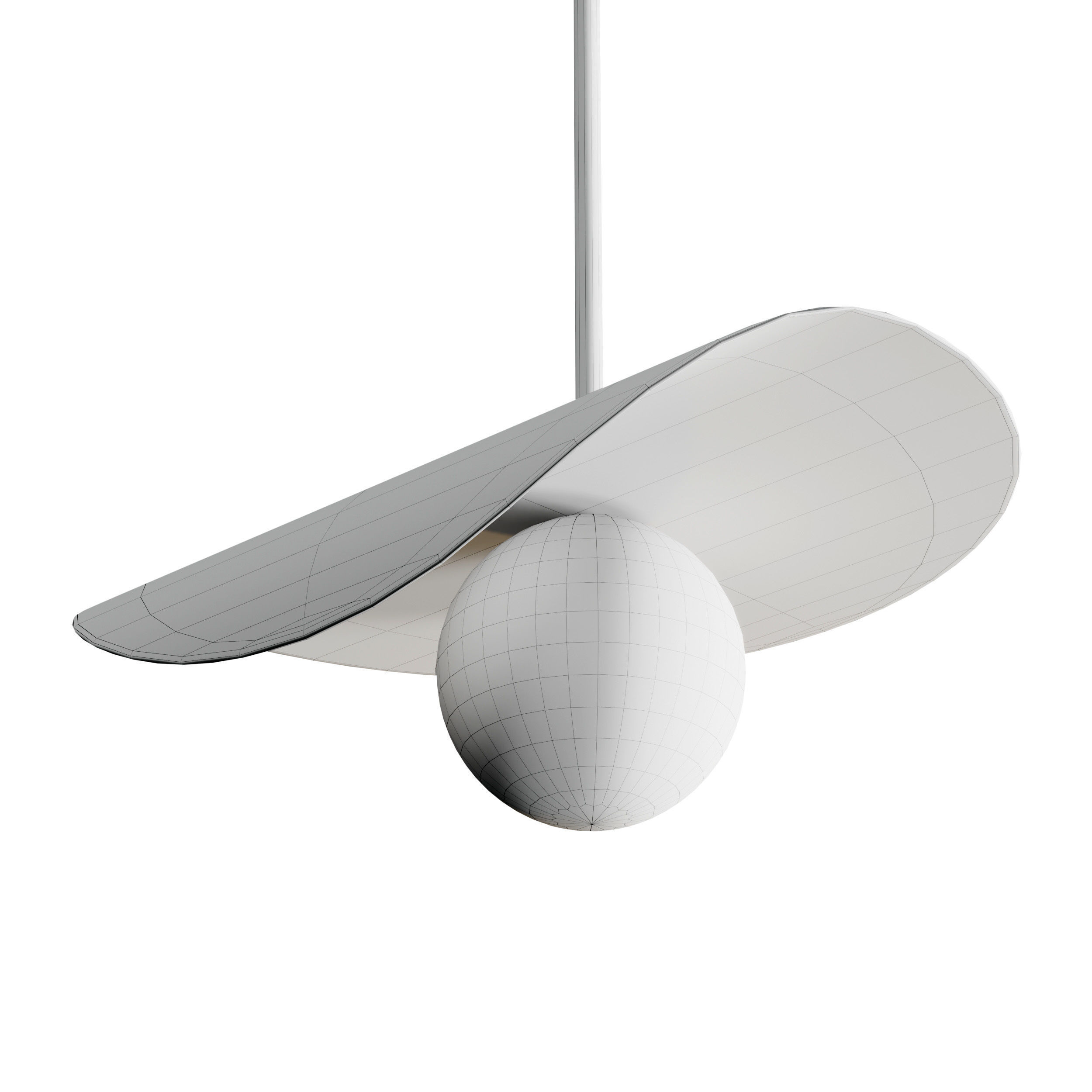 FLOW Pendant lamp By KDLN Low-poly 3D model_3