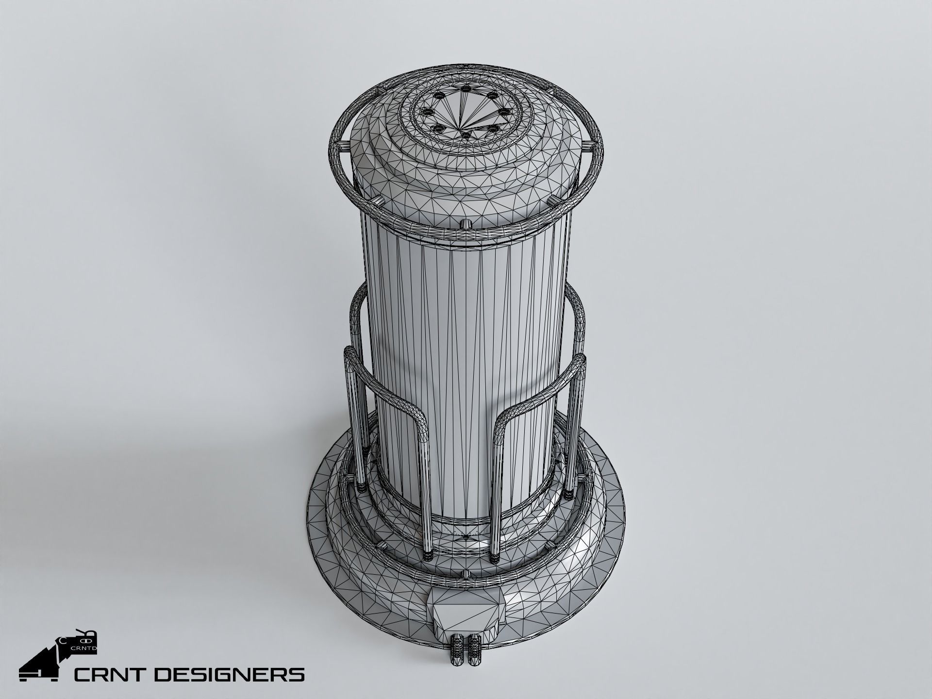 3D model Sci-Fi Lab Container PBR Low Poly 3D Model VR / AR / low-poly ...
