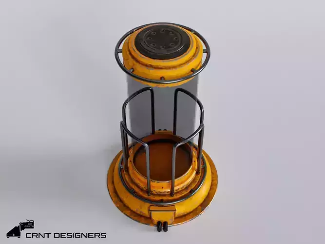 Sci-Fi Lab Container PBR Low Poly 3D Model
