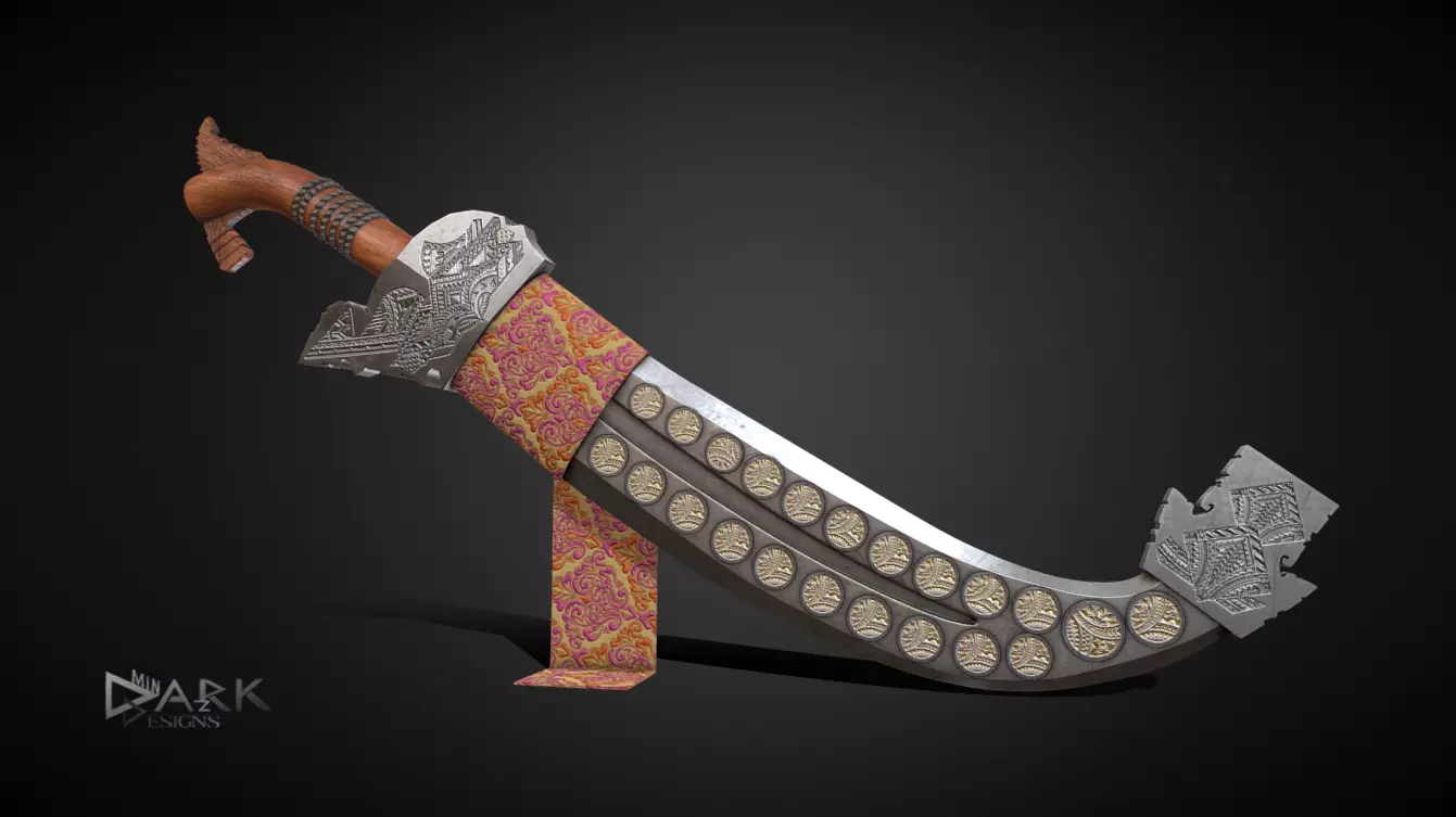 Historical Ceremonial Filipino Sword Low-poly 3D model