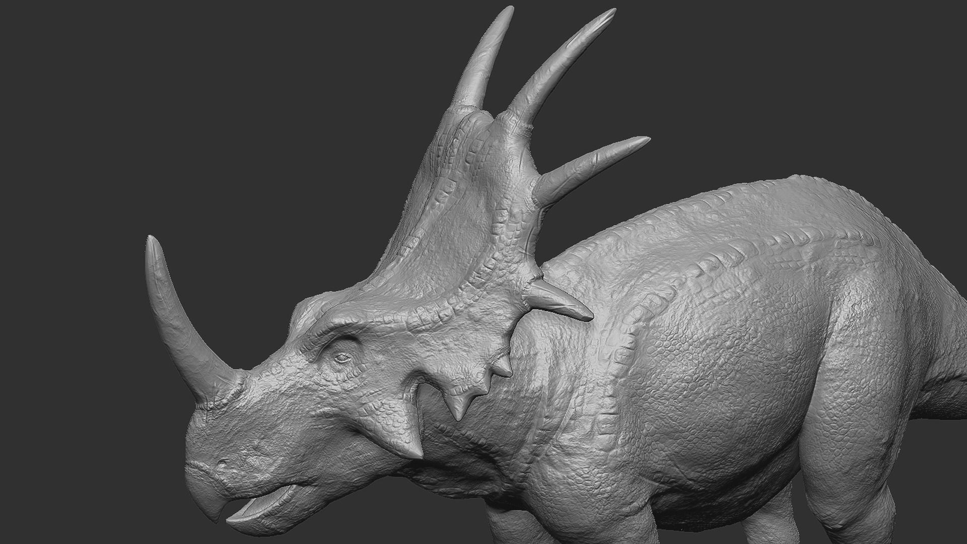 Styracosaurus - Styraco Dinosaur Low-poly 3D model_19