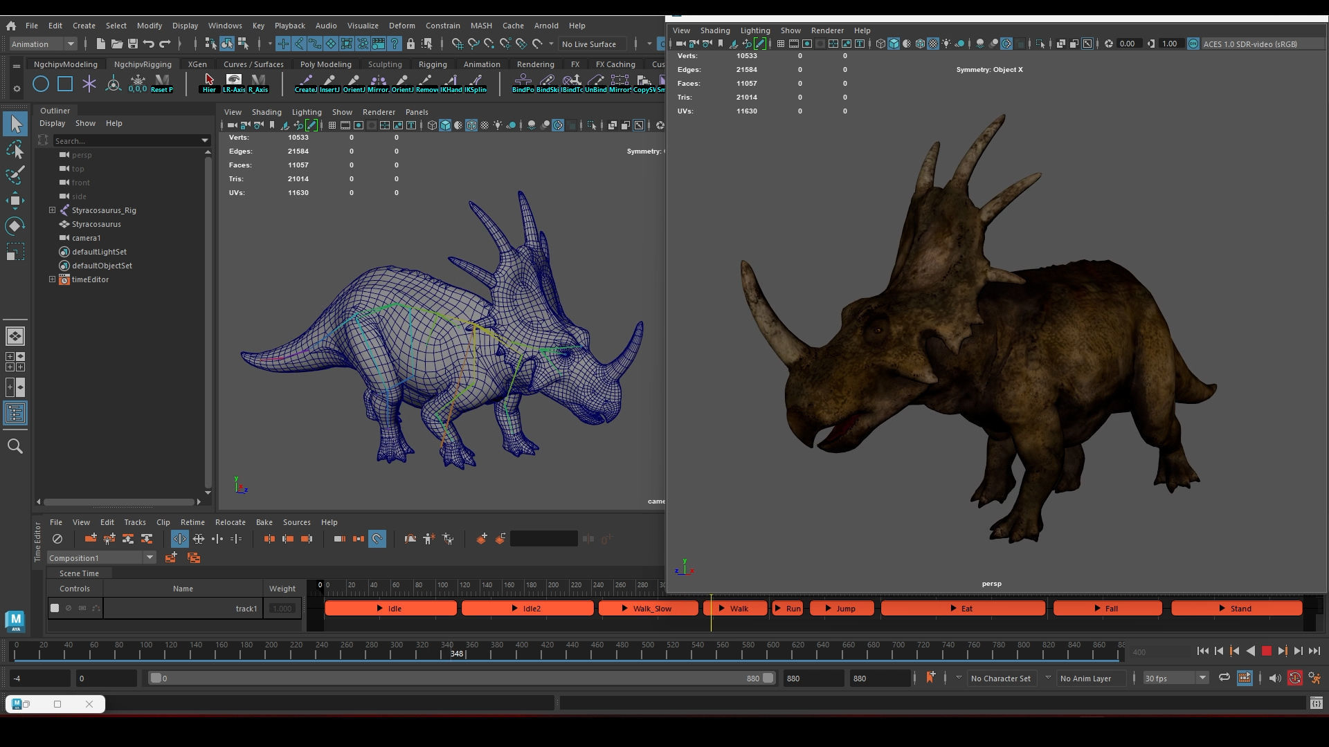 Styracosaurus - Styraco Dinosaur Low-poly 3D model_10