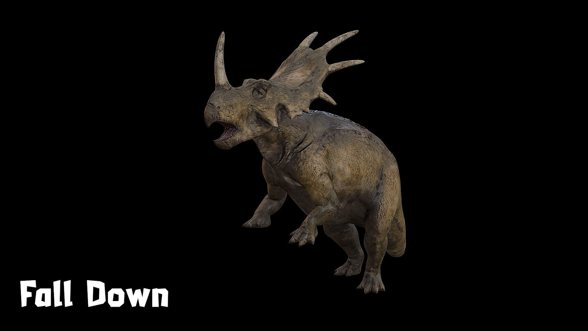 Styracosaurus - Styraco Dinosaur Low-poly 3D model_22