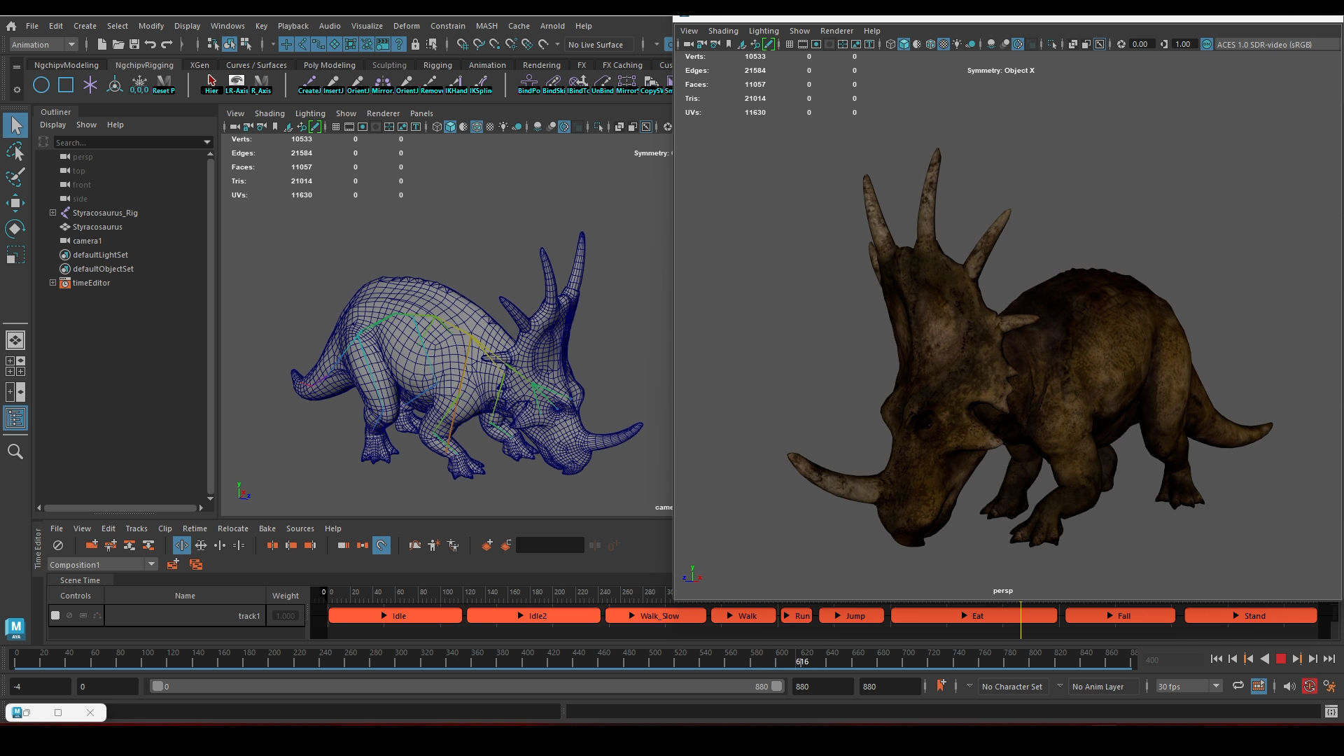 Styracosaurus - Styraco Dinosaur Low-poly 3D model_21