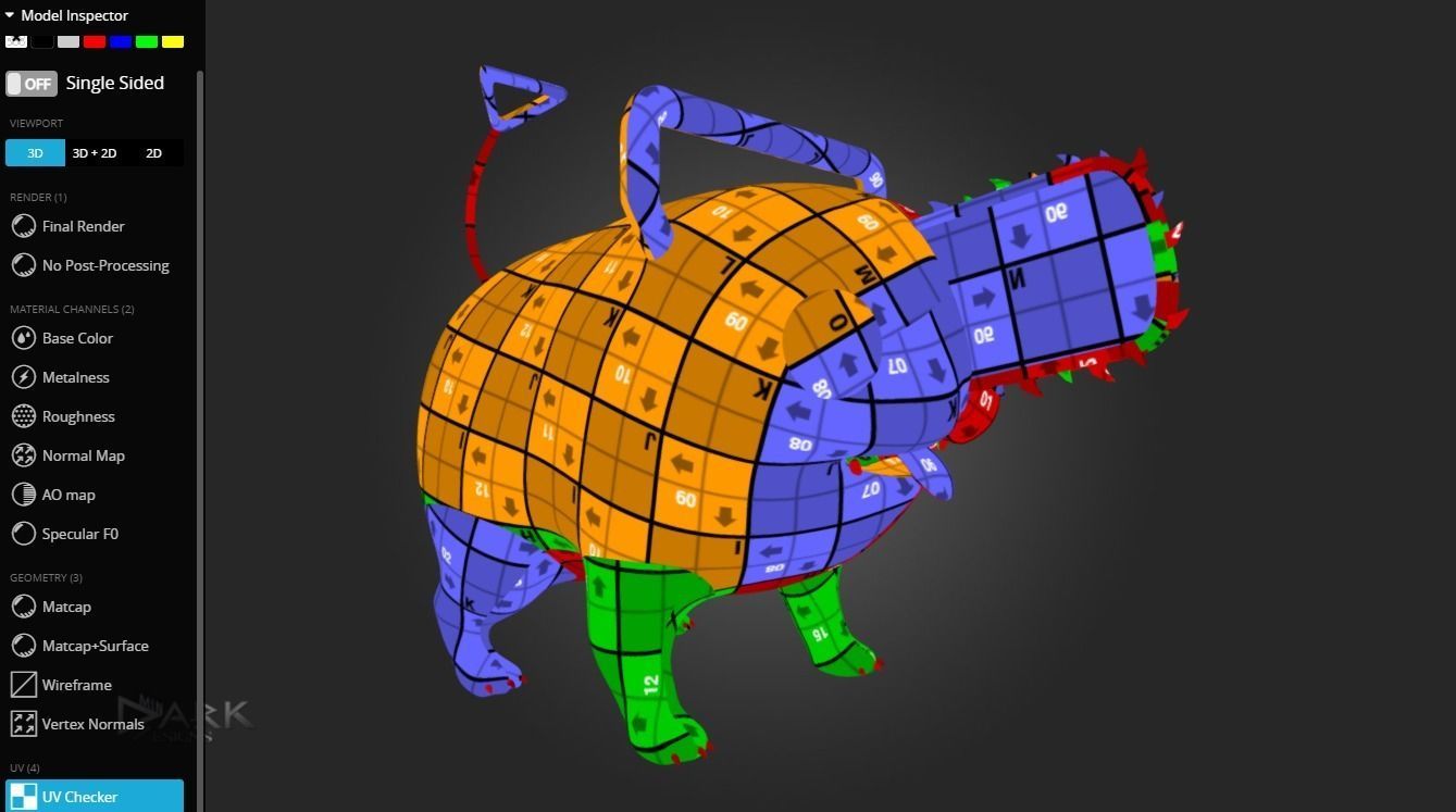 Pochita Low-poly 3D model_4