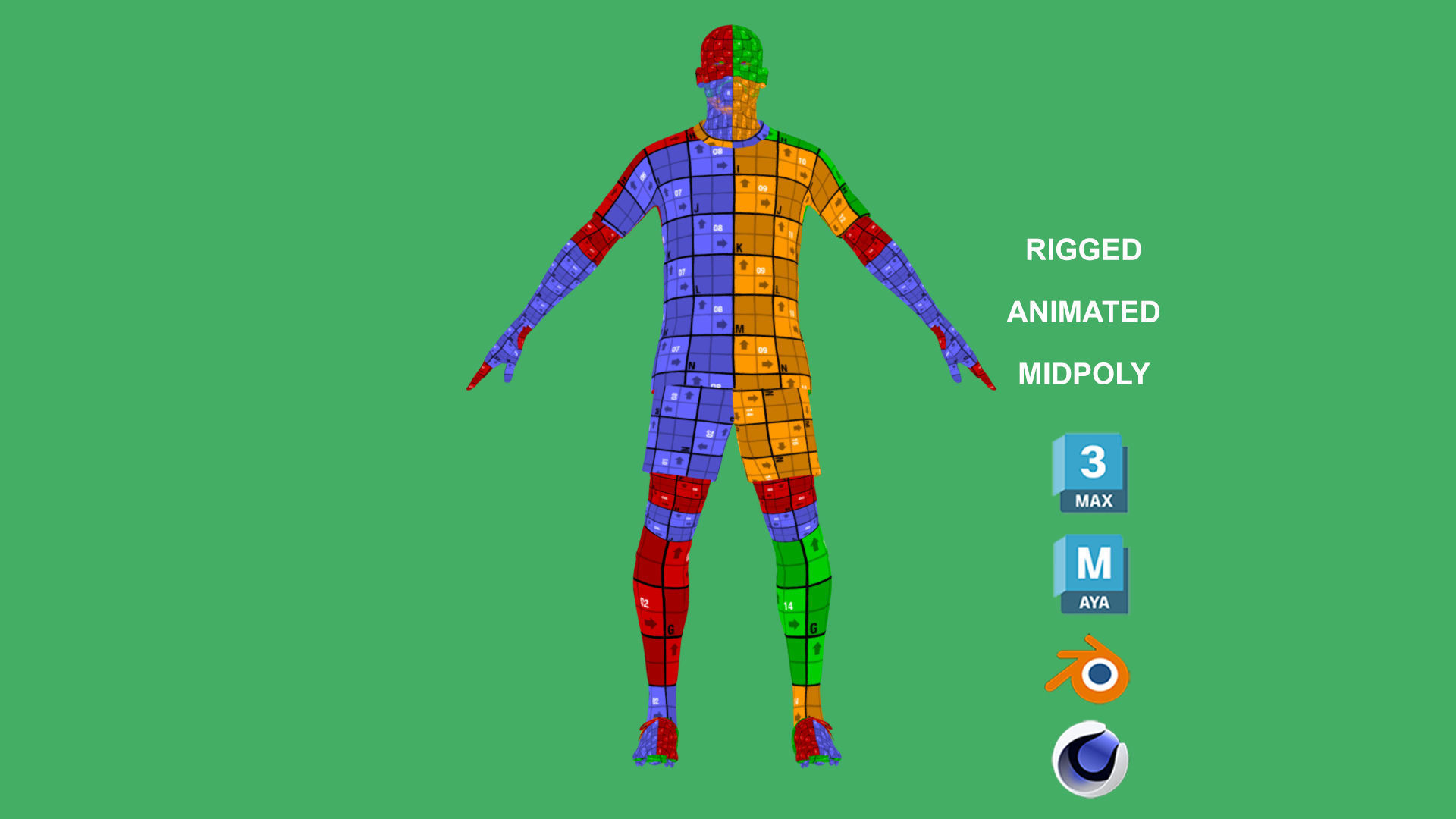 3D Rigged Kalidou Koulibaly Al-Hilal 2024 3D model_5