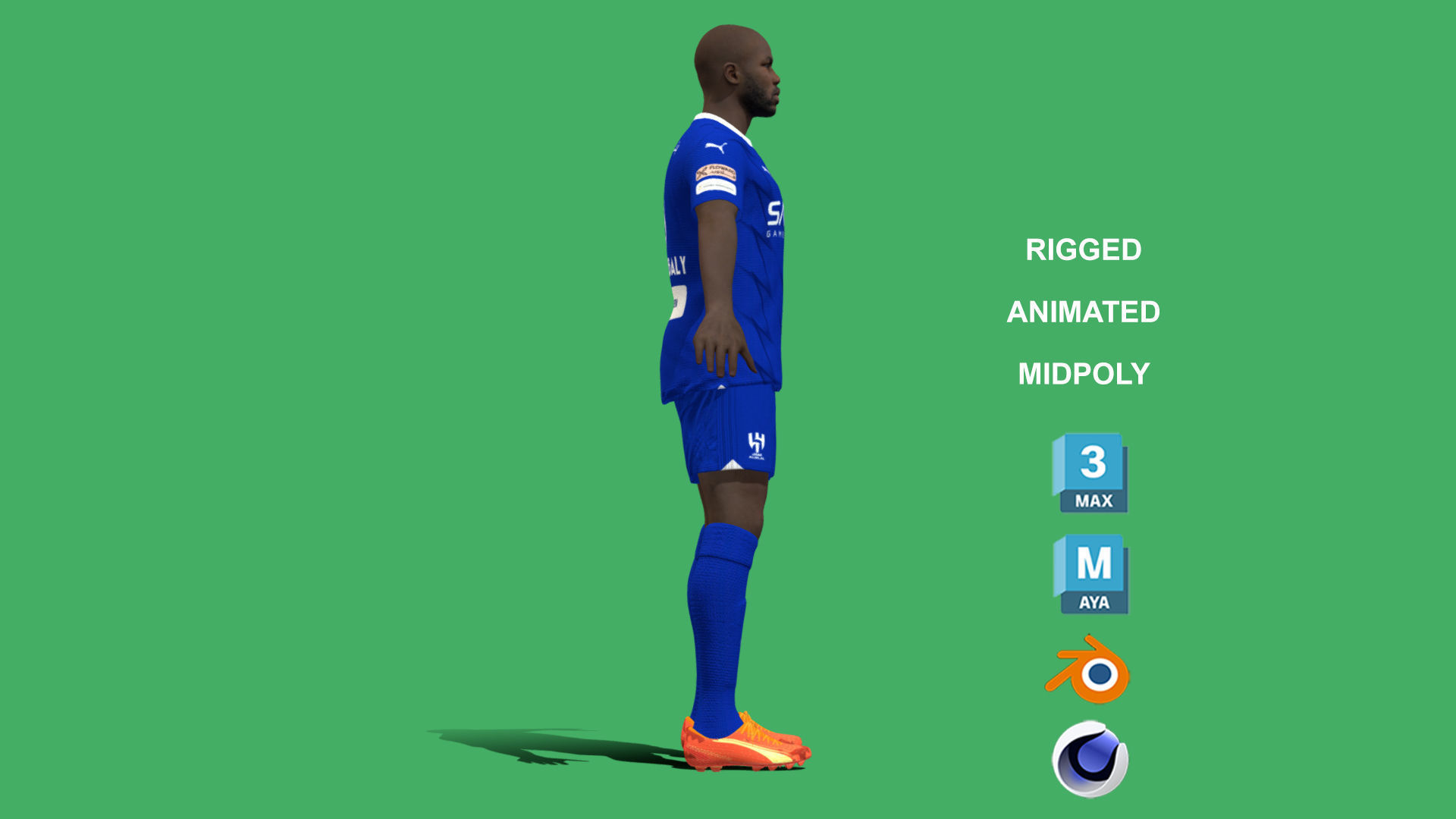 3D Rigged Kalidou Koulibaly Al-Hilal 2024 3D model_7