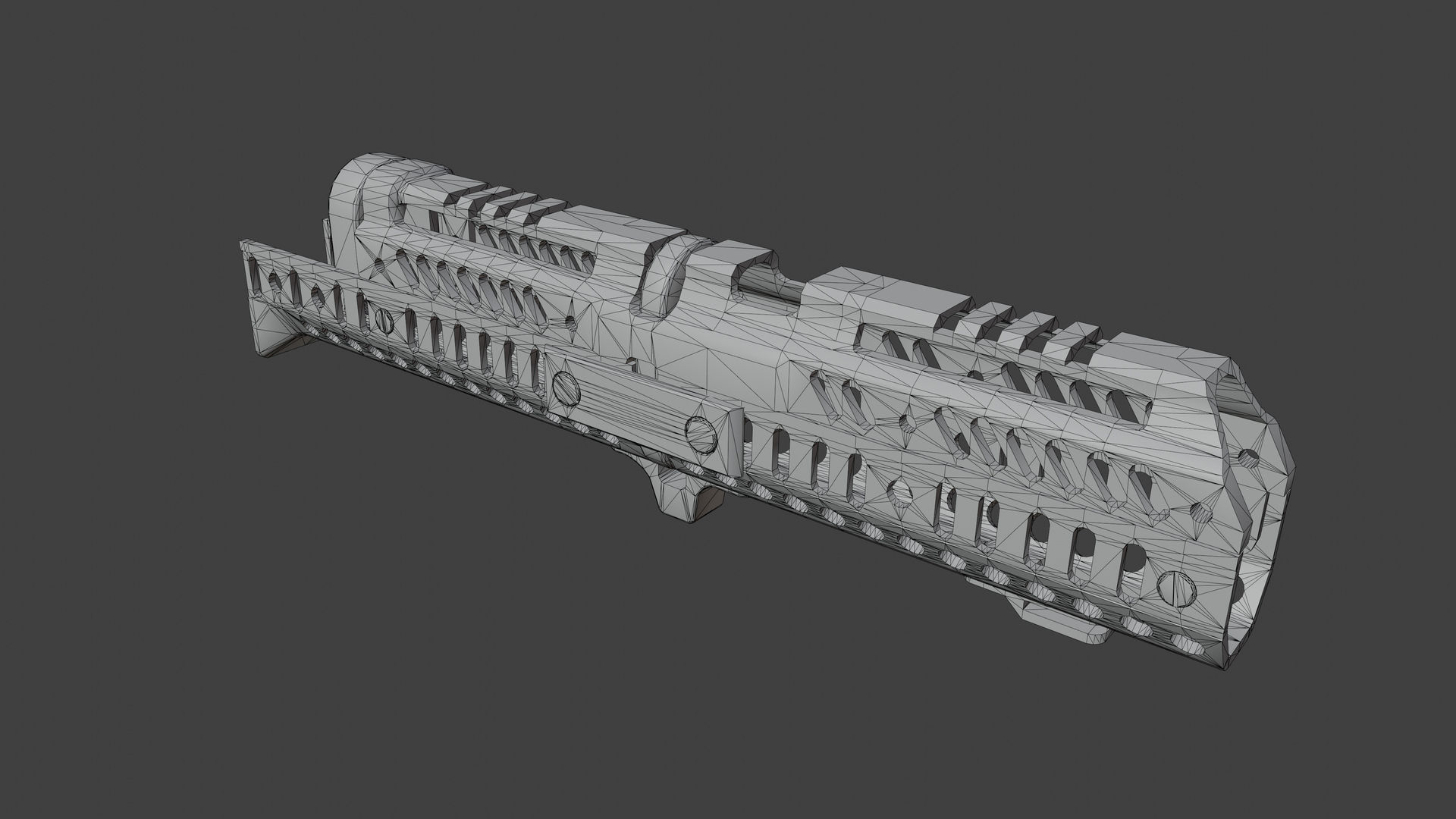Zenitco Sport 4 Handguard Low-poly 3D model_5