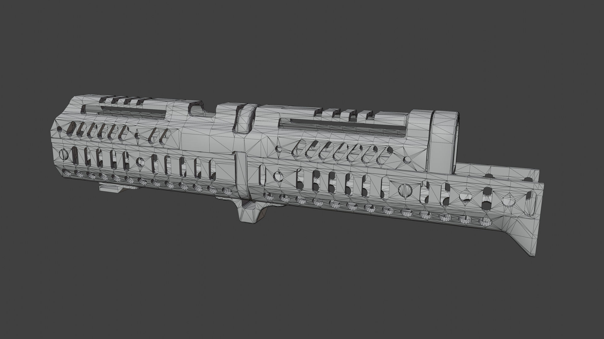 Zenitco Sport 4 Handguard Low-poly 3D model_4