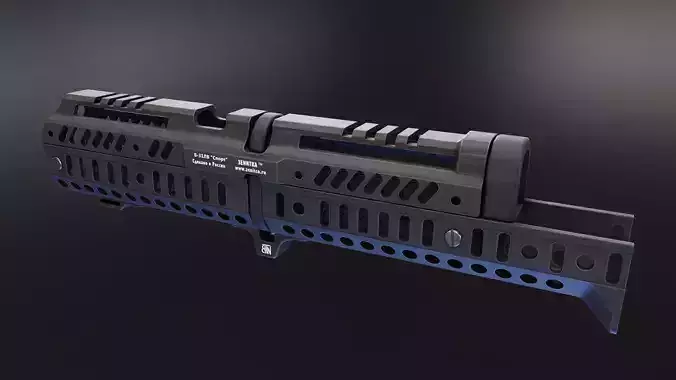 Zenitco Sport 4 Handguard Low-poly 3D model