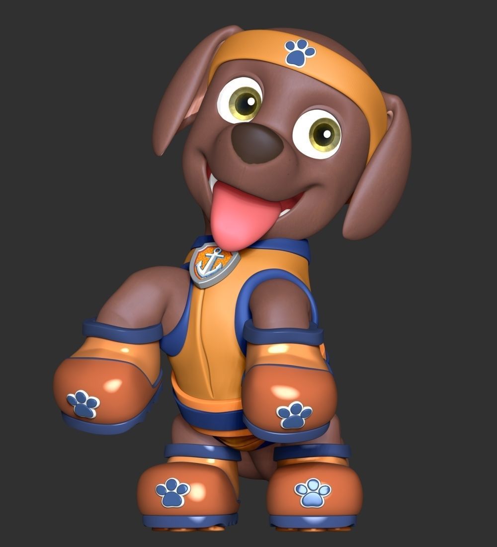 Zuma Sports Uniform - Paw Patrol 3D print model_4
