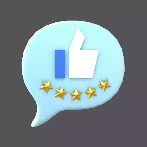 Rating Five Star Bubble Icon V2 007
