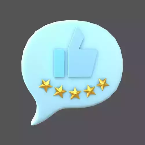 Rating Five Star Bubble Icon V2 008