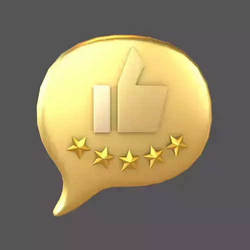 Rating Five Star Bubble Icon V2 009