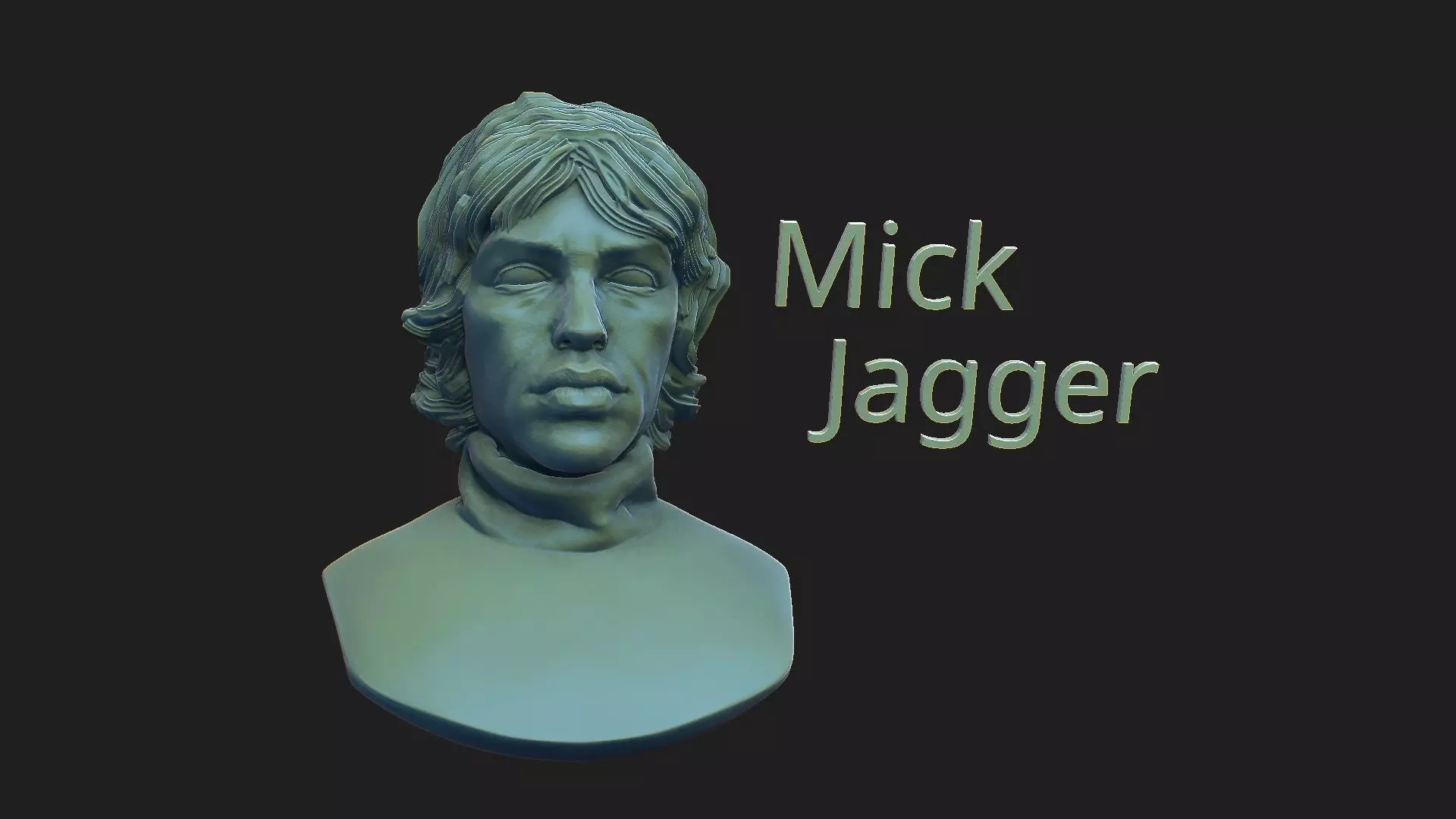 Mick Jagger 3D print model_0