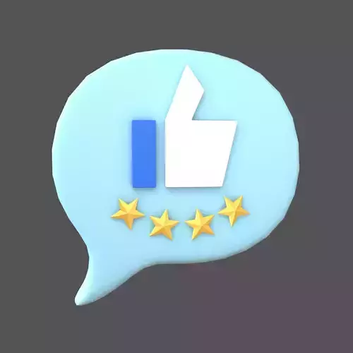 Rating Four Star Bubble Icon V2 003
