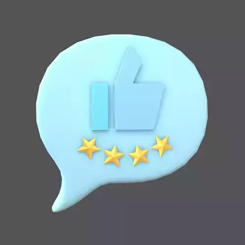 Rating Four Star Bubble Icon V2 004