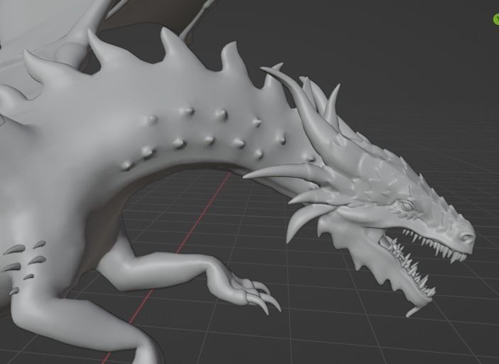 red gragon 3D model_12