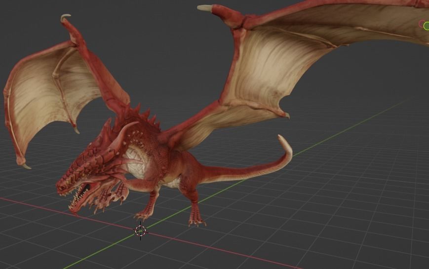 red gragon 3D model_2