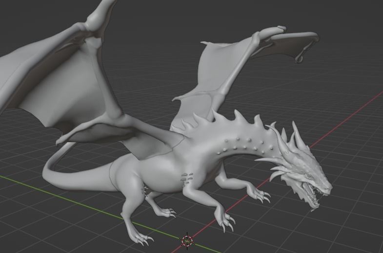 red gragon 3D model_11