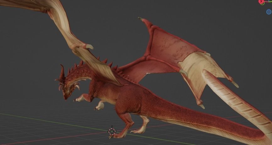 red gragon 3D model_9