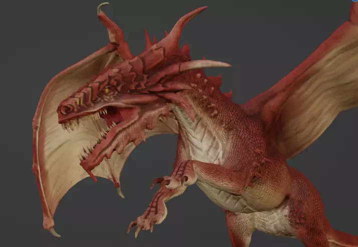 red gragon 3D model_0