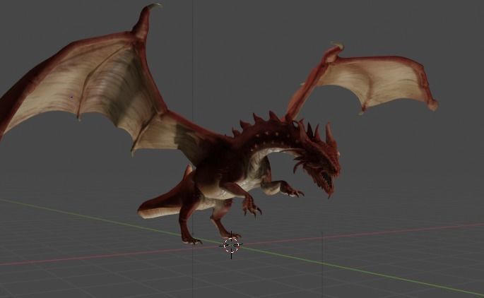 red gragon 3D model_10