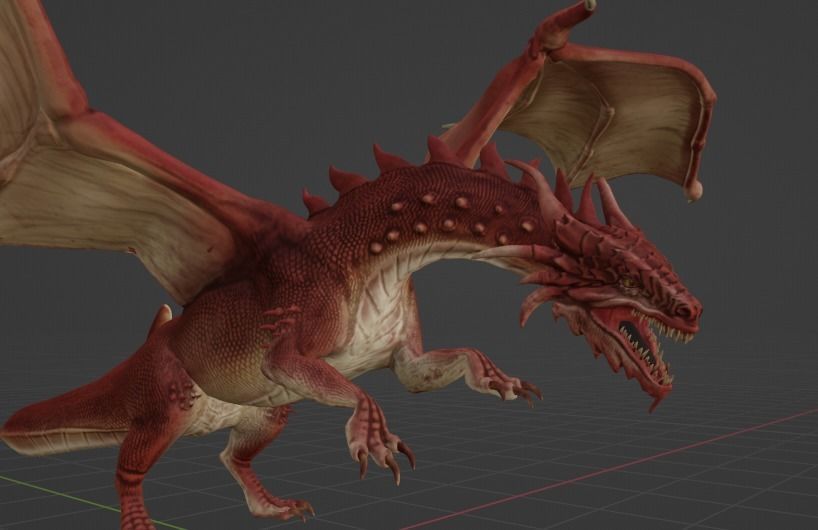 red gragon 3D model_1