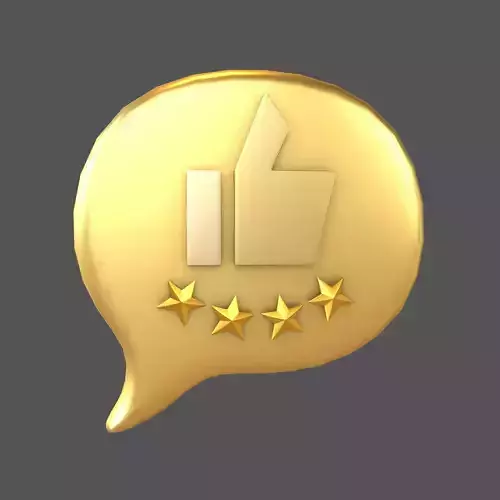 Rating Four Star Bubble Icon V2 009
