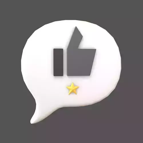 Rating One Star Bubble Icon V1 002