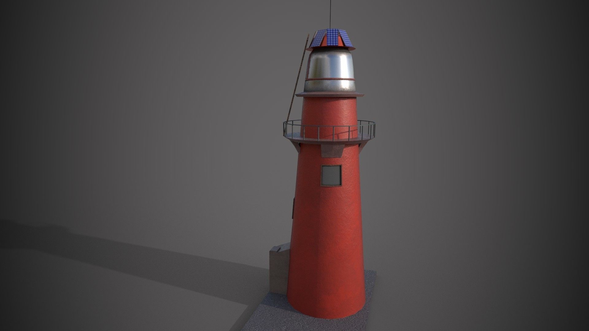 lighthouse Low-poly 3D model_6