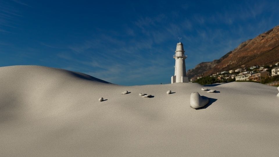 lighthouse Low-poly 3D model_2