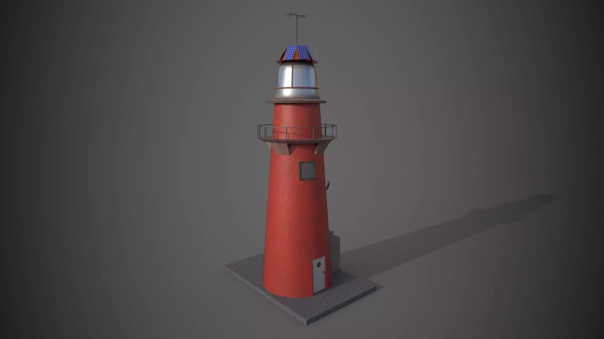 lighthouse Low-poly 3D model_0