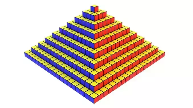 Rubiks Pyramid 3D model