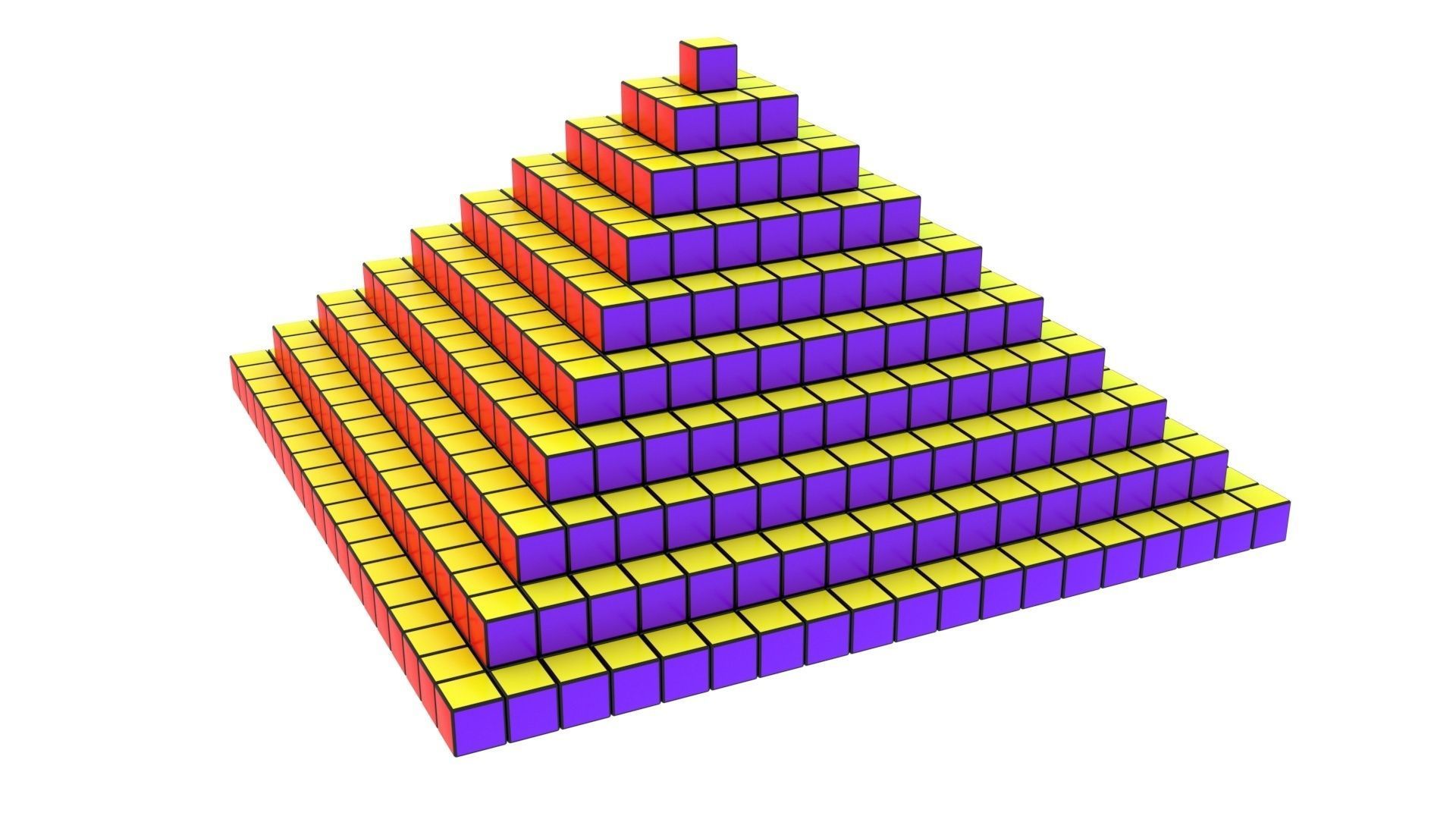 Rubiks Pyramid 3D model_1