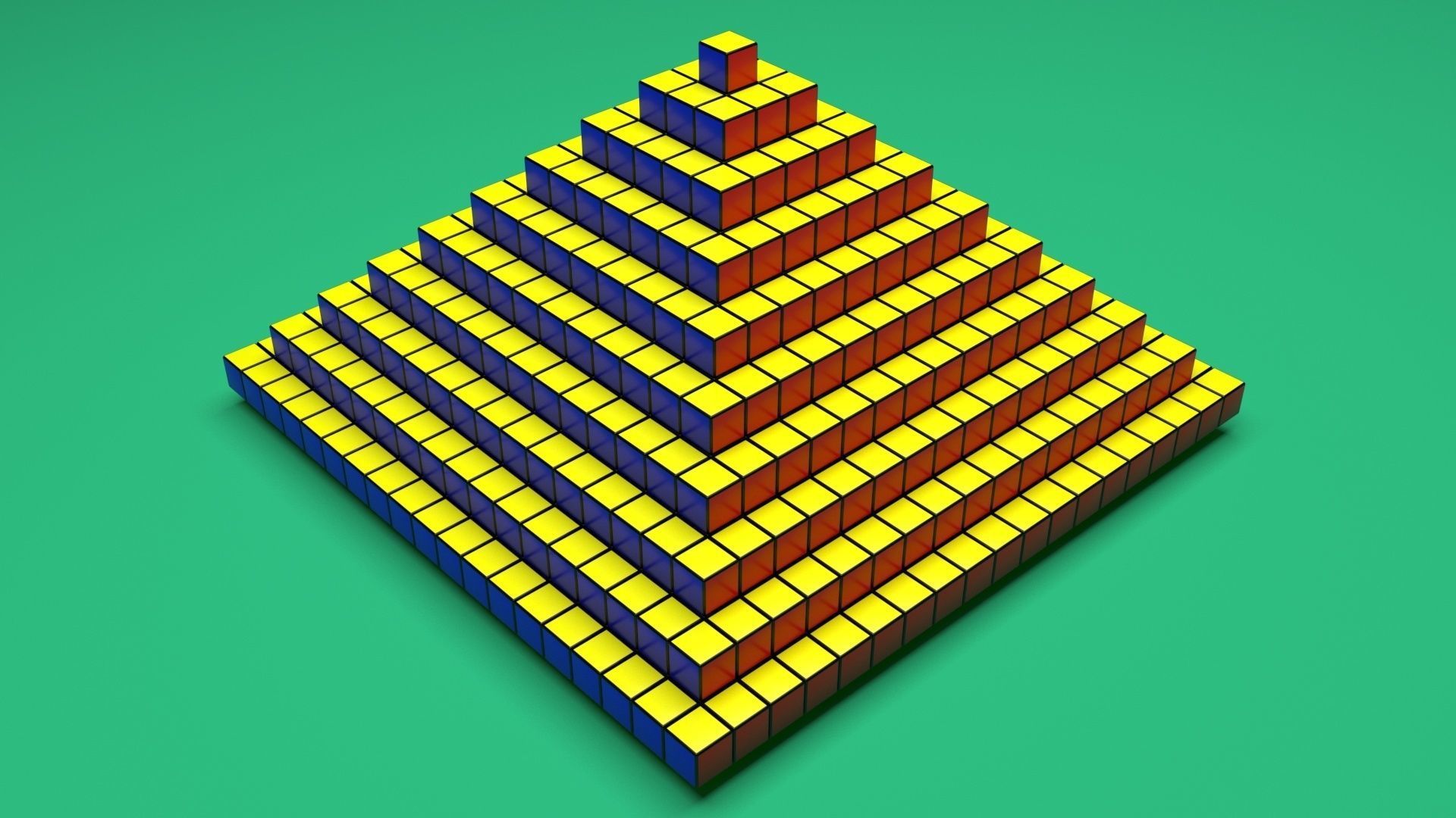 Rubiks Pyramid 3D model_22