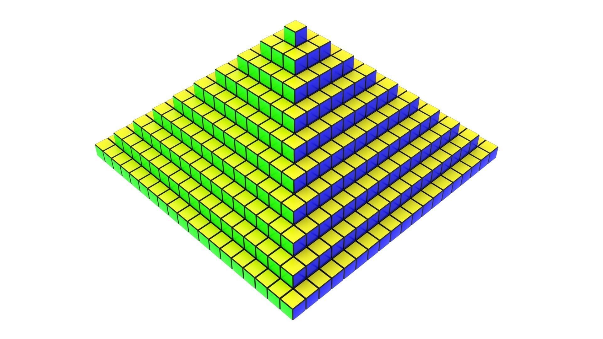 Rubiks Pyramid 3D model_3