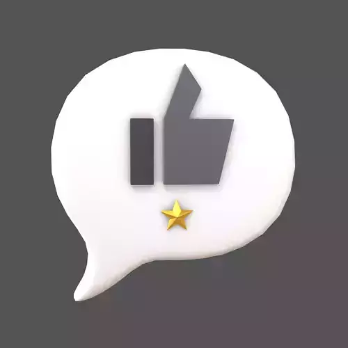 Rating One Star Bubble Icon V1 006