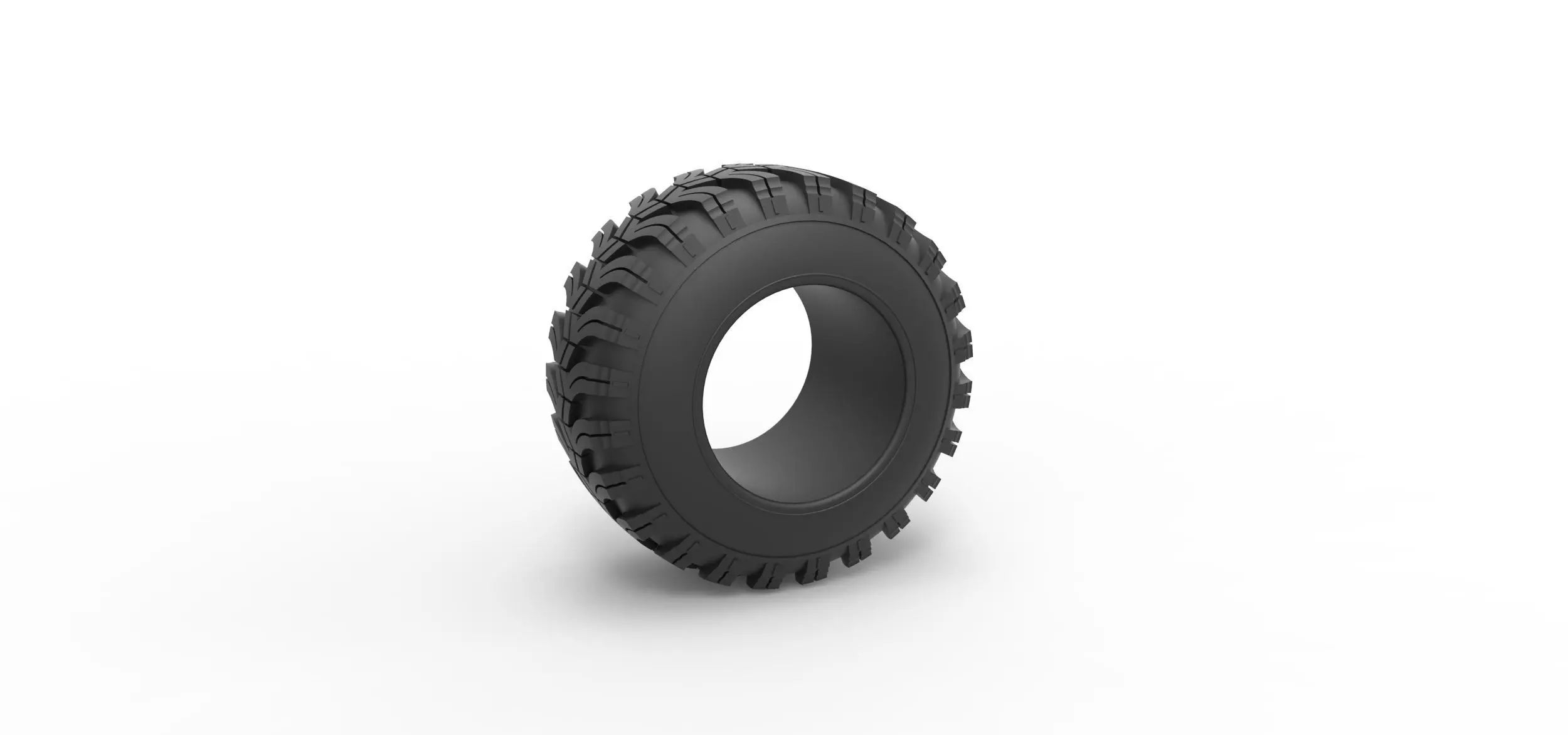 Offroad tire 93 Scale 1 to 25 3D print model_0