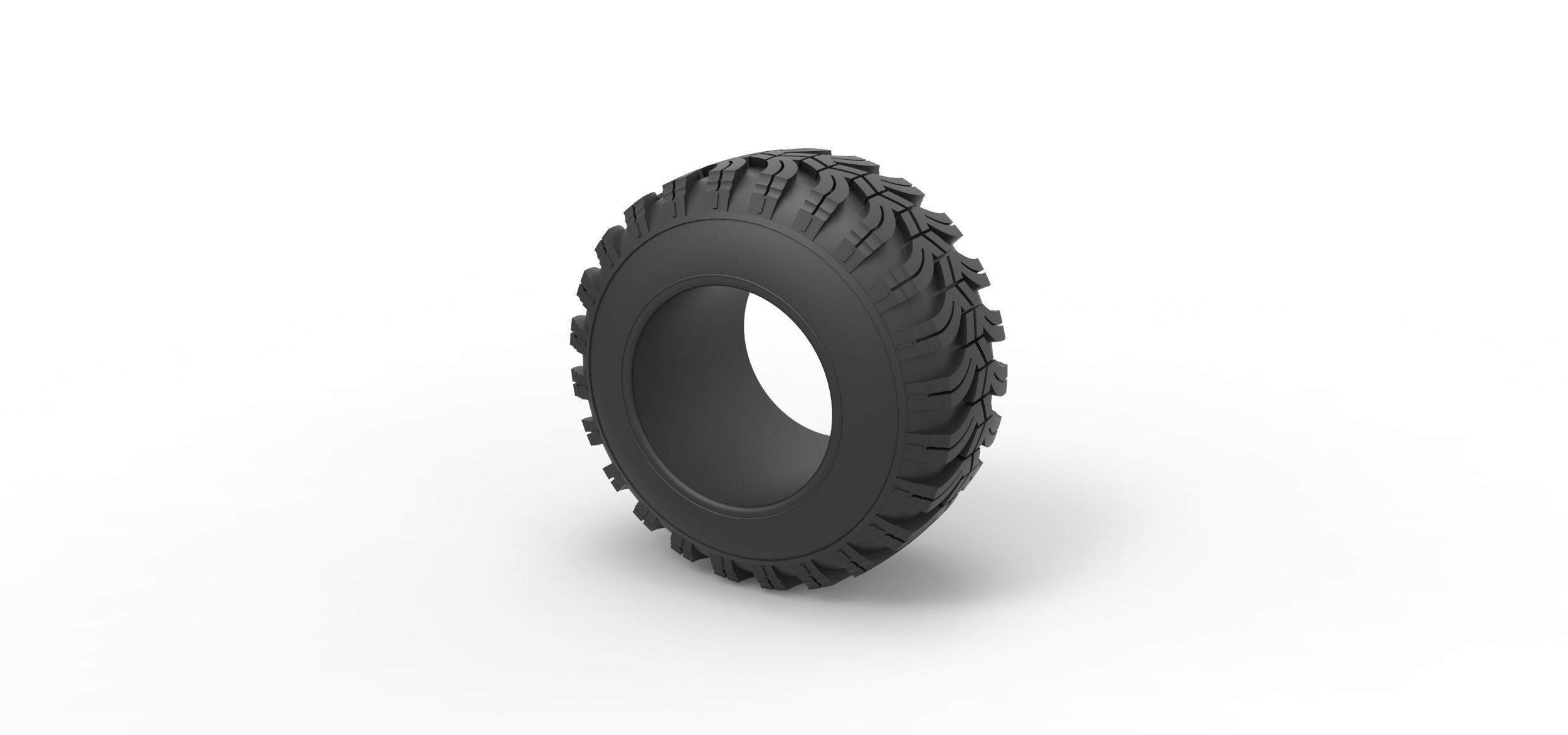 Offroad tire 93 Scale 1 to 25 3D print model_6
