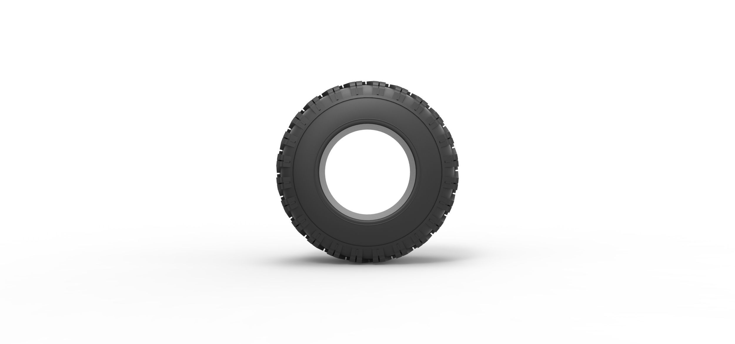Offroad tire 93 Scale 1 to 25 3D print model_4