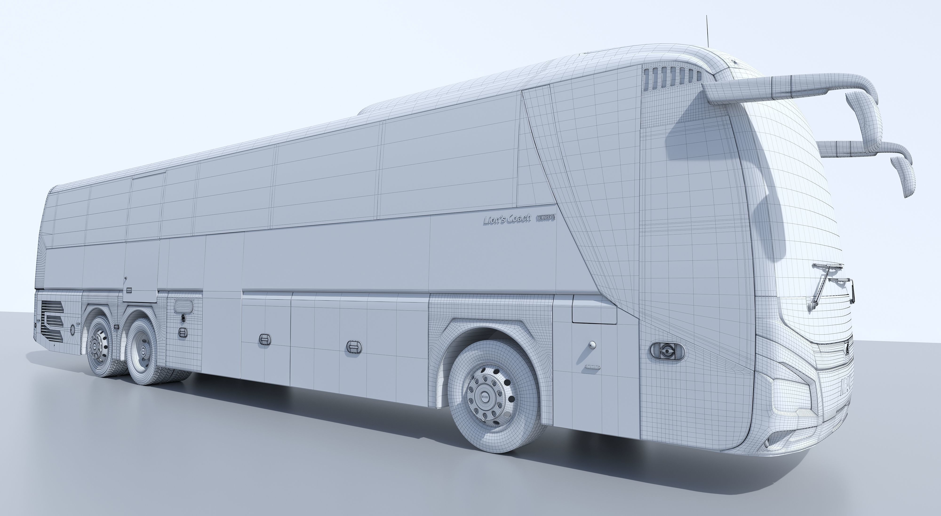 City Bus with interior 3D model_5