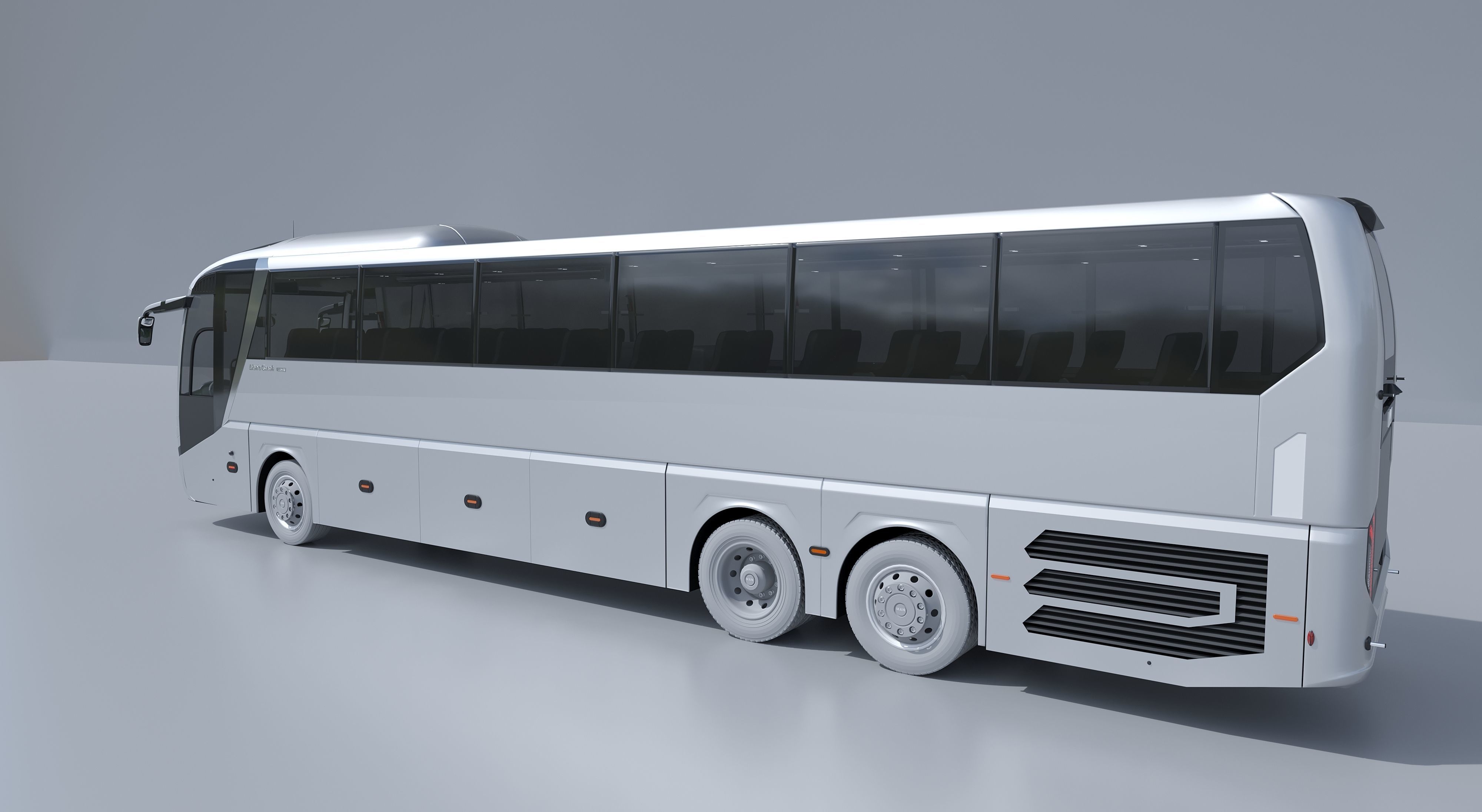 City Bus with interior 3D model_2